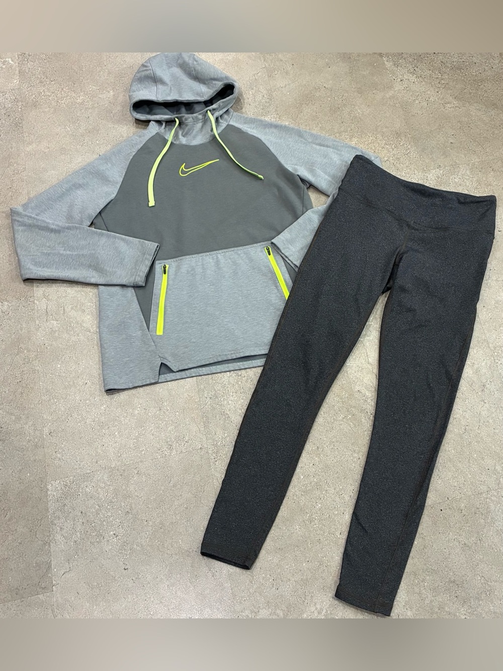 Women’s PRANA/NIKE Hoodie Sweatshirt & Leggings, sz Medium